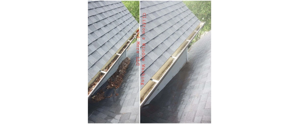 Gutter cleaning ( Clifton's Window Washing and More LLC)