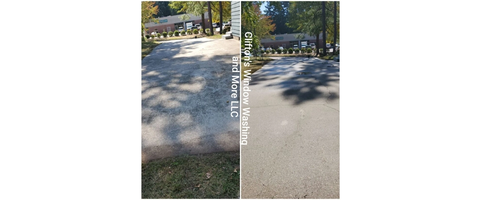 Driveway power washing (Clifton's Window Washing and More LLC)