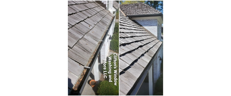 Gutter guard installation (Clifton's Window Washing and More LLC)