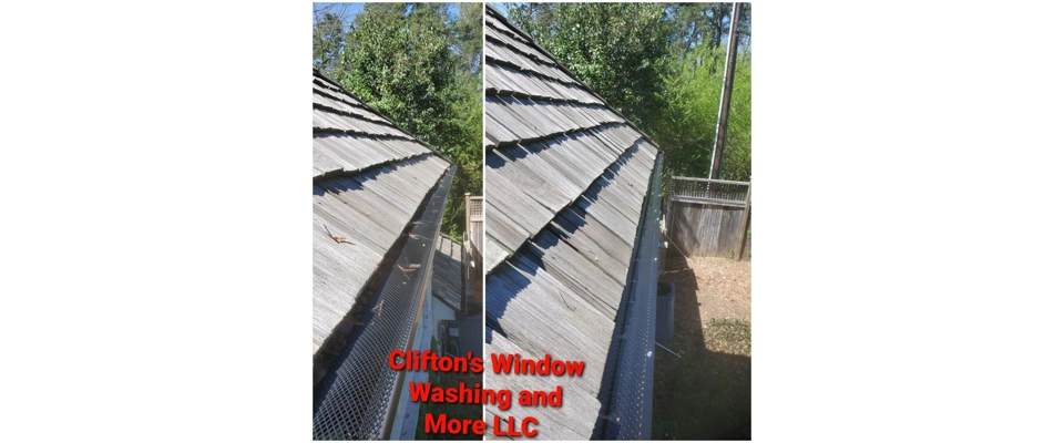 Gutter guard installation (Clifton's Window Washing and More LLC)
