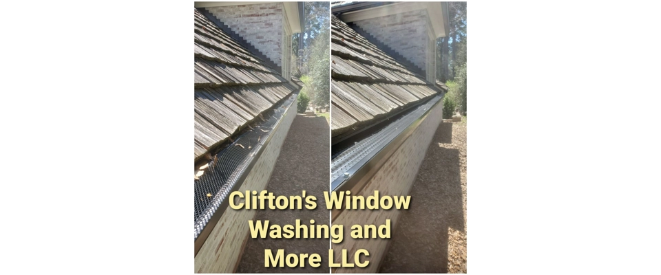 Gutter guard installation (Clifton's Window Washing and More LLC)