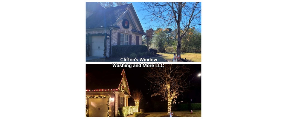 Christmas lights installation 