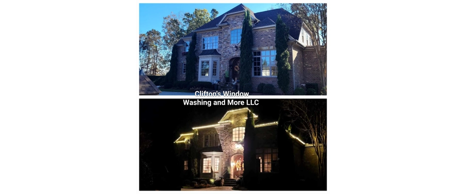 Christmas lights installation 