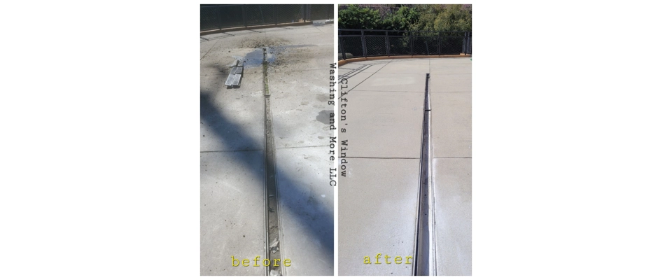 Commercial patio power washing 