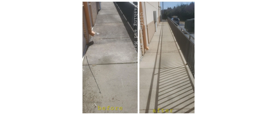 Commercial side walk power washing 