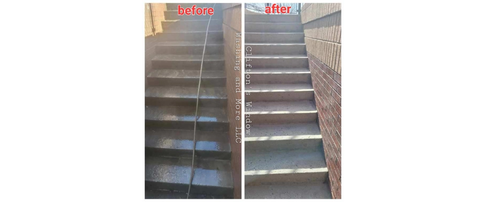 Commerical staircase cleaning 