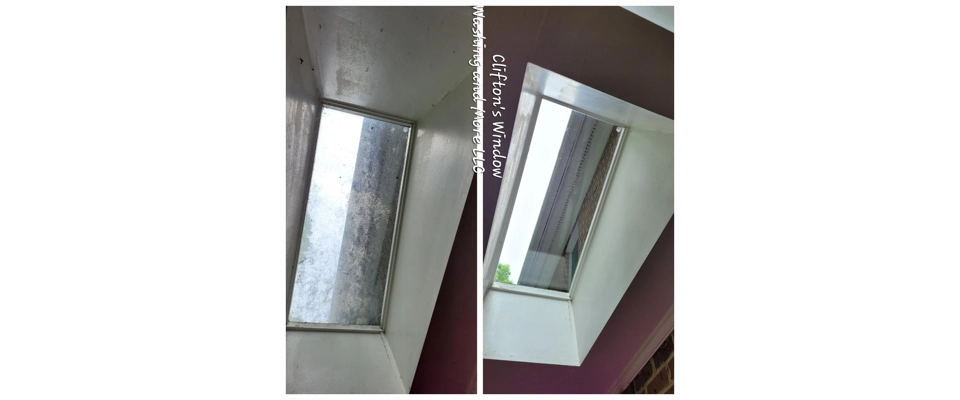 Sky light window cleaning (Clifton's Window Washing and More LLC)