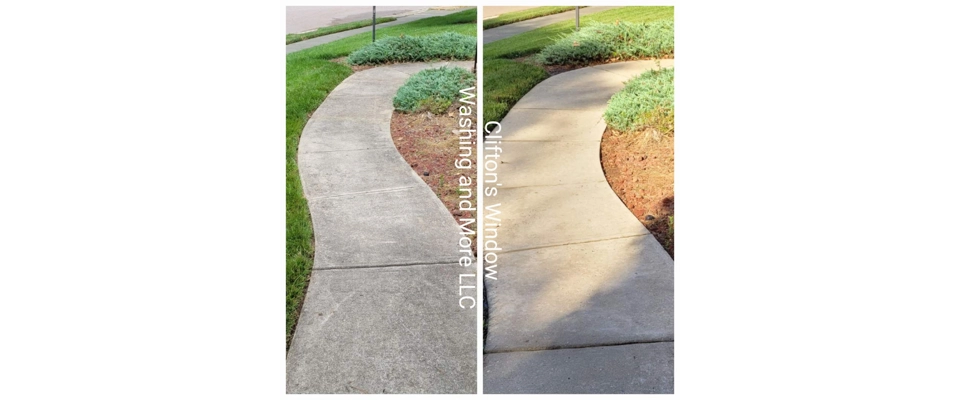 Walk way power washing 