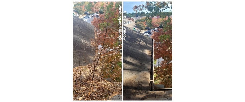 Apartment complex gutter cleaning 