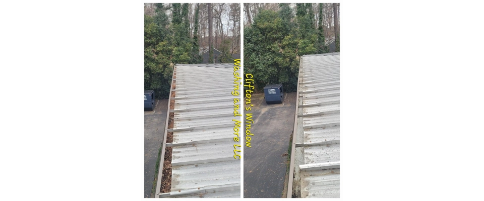 Commercial gutter cleaning 