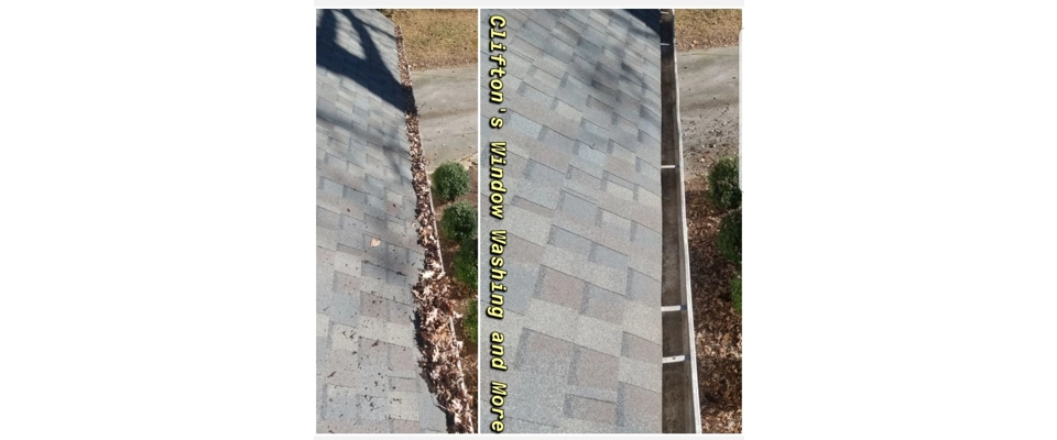Residental gutter cleaning (Clifton's Window Washing and More)