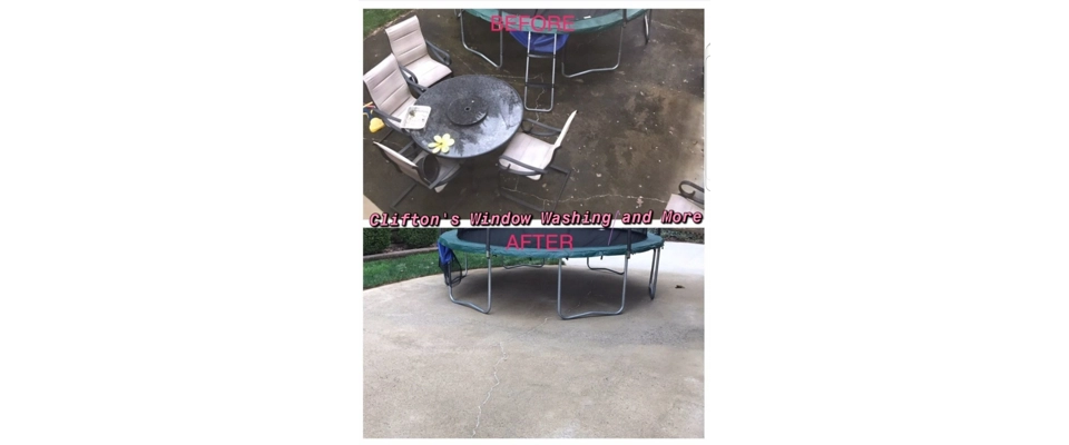 Patio / backyard power wash (Clifton's Window Washing and More)