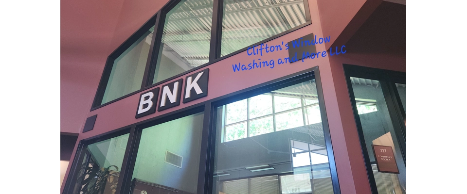 Commercial Exterior and interior window cleaning 