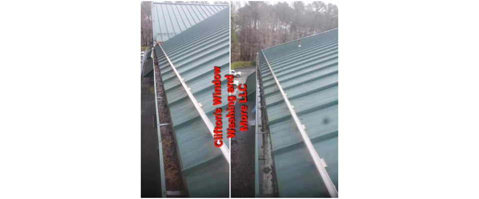 Commercial Gutter cleaning (Clifton's Window Washing and More LLC )