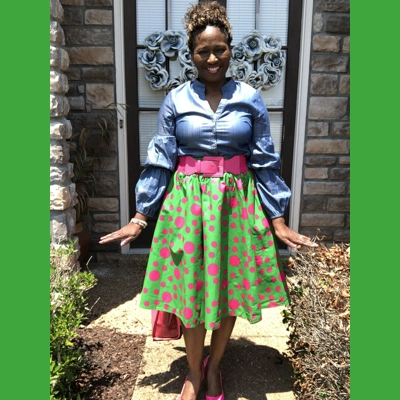 Uniquely Inspired Polka skirt