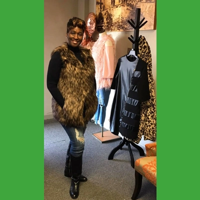 Brown fur Vest