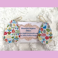 Happy Easter light Weight faux le..