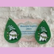 Gnome Holding string of Shamrocks Light Weight F..