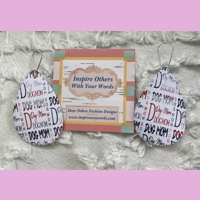 Dog mom light Weight faux leather..