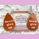 Never give up light Weight faux leather dangle e..