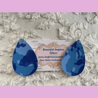 Blue camouflage light Weight faux..