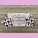 Patriotic star light weight faux leather dangle ..