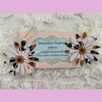 Flower Shape Light Weight Faux Le..