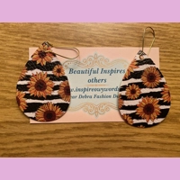 Zebra Stripe Sunflower Design Lig..
