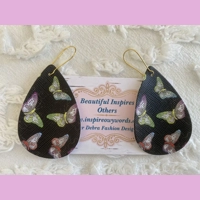 Butterflies Light Weight Faux Lea..