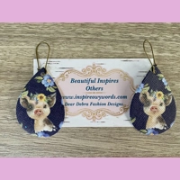 Floral Pig Light Weight faux leat..