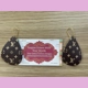 LV Light Weight Faux Leather Dangle Earrings 2.5.. LV Light Weight Faux Leather Dangle Earrings 2.5..