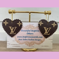 LV Heart shaped light Weight faux..