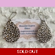 Leopard print light Weight faux leather dangle e..