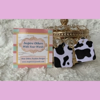 Cow ear tag light Weight faux lea..