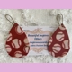 Baseballs light Weight faux Leather dangle earri..