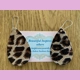 Leopard Light Weight Faux Leather Dangle Earring..