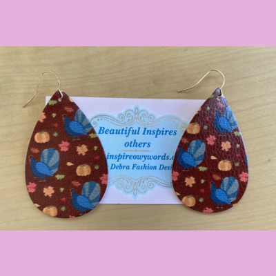 Turkey’s Light Weight Faux Leather Dangle Earrings
