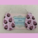 Cupcakes Light Weight Faux Leather Dangle Earrings