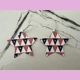 Patriotic Star Shape Light Weight Faux Leather D..
