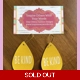 Be kind light Weight faux leather dangle earrings