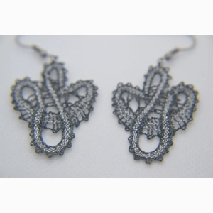 Uhani 19 - sivi metalizirani