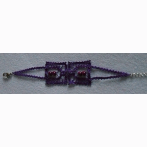 Zapestnica 3 - vijola bombažna