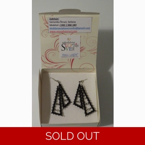 Uhani 5 - črni metalizirani