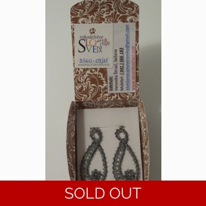 Uhani 4 - sivi metalizirani