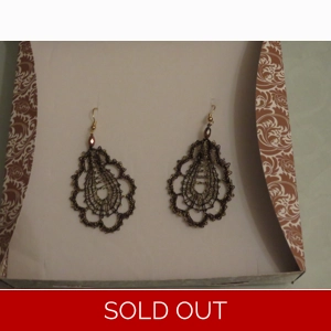 Uhani 20 - zlati metalizirani