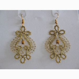 Uhani 11 - zlati metalizirani