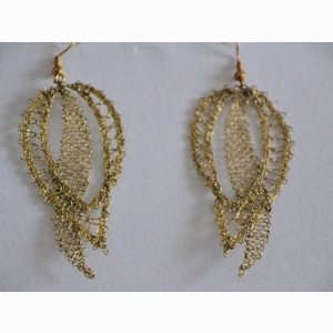 Uhani 6 - zlati metalizirani / Golden Metalized