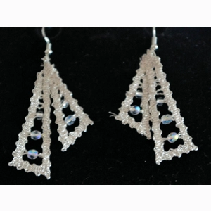 Uhani 5 - srebrni metalizirani / Silver Metalized