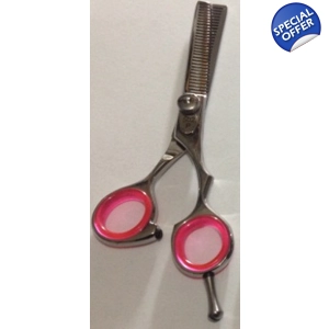 Hair Thinning scissors angled, double sided. M303