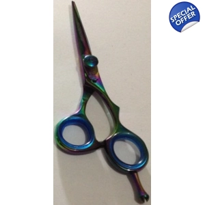Titanium Hair dressing scissors angled - 512